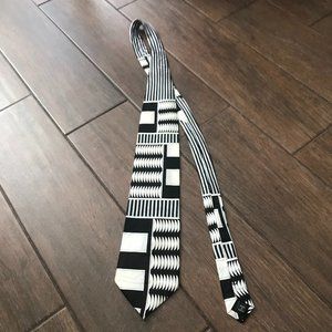 Carlo Palazzi Couture 100% Silk Geometric Necktie